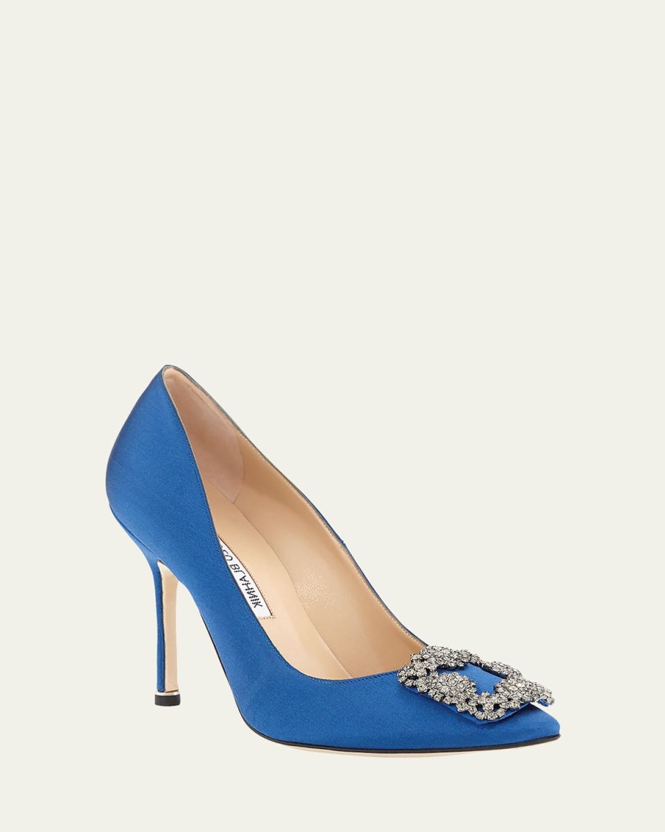 Hangisi 105mm Satin High-Heel Pumps